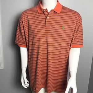 Ralph Lauren Polo Shirt Orange Mens XL Extra Large
